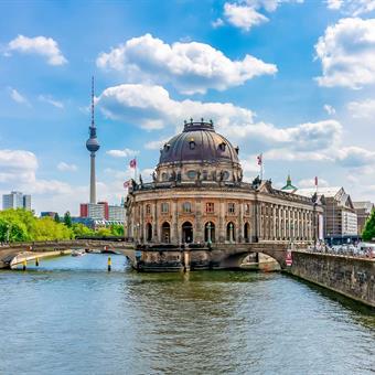 Bode Museum by Spree River on Berlin’s Museum Island