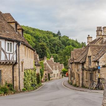 Castle Combe in the Cotswolds in summer