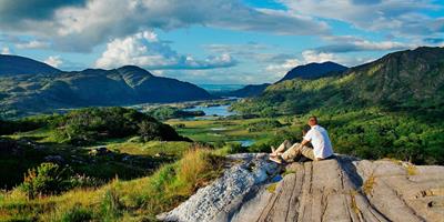 couple at ladys view ring of kerry ireland