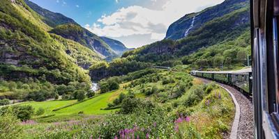 View from the Flåmsbana Railway