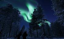 kiruna guide tour northern lights snowshoe