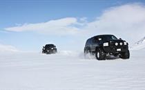 Super Jeeps on Langjökull Glacier 