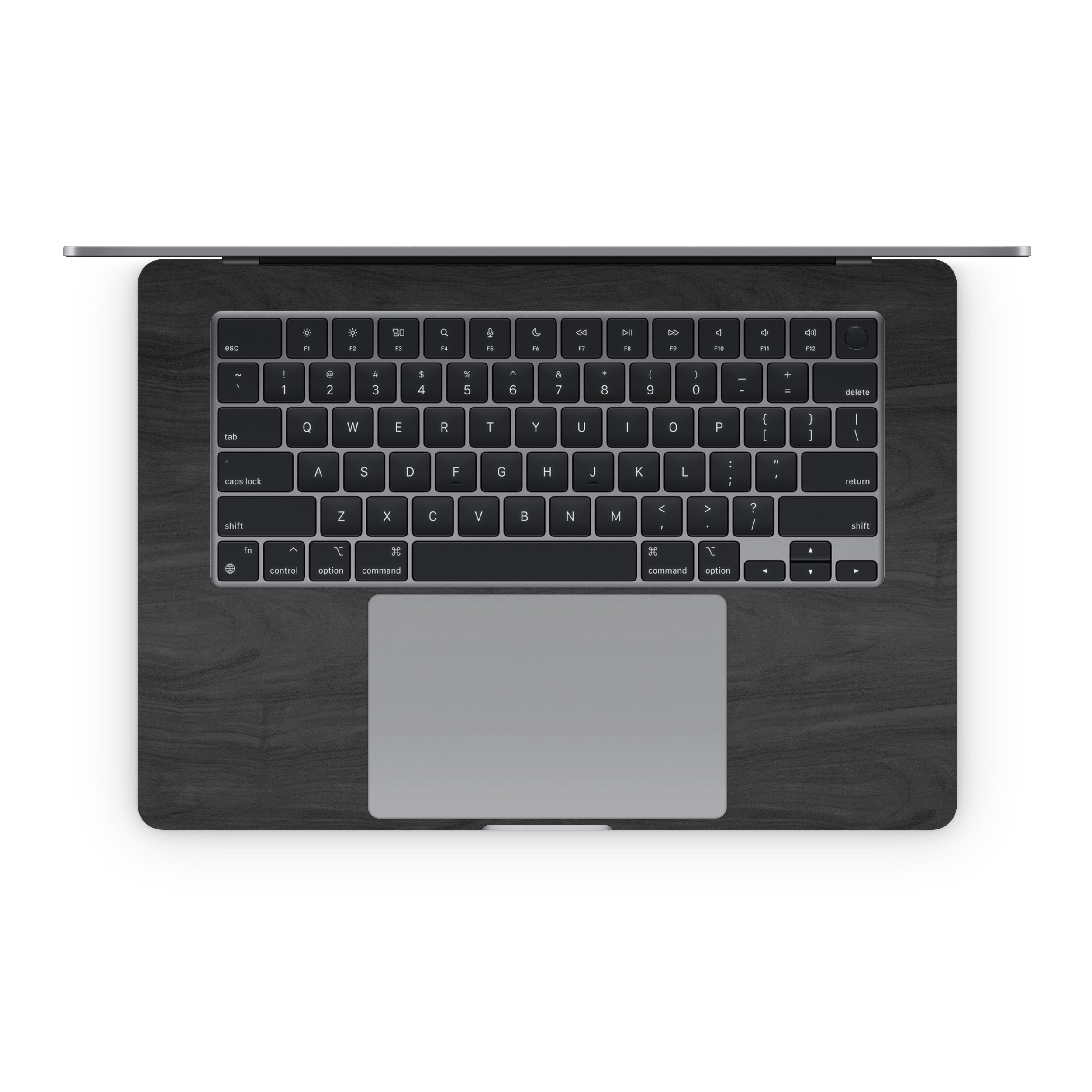 Black Woodgrain - Apple MacBook Skin