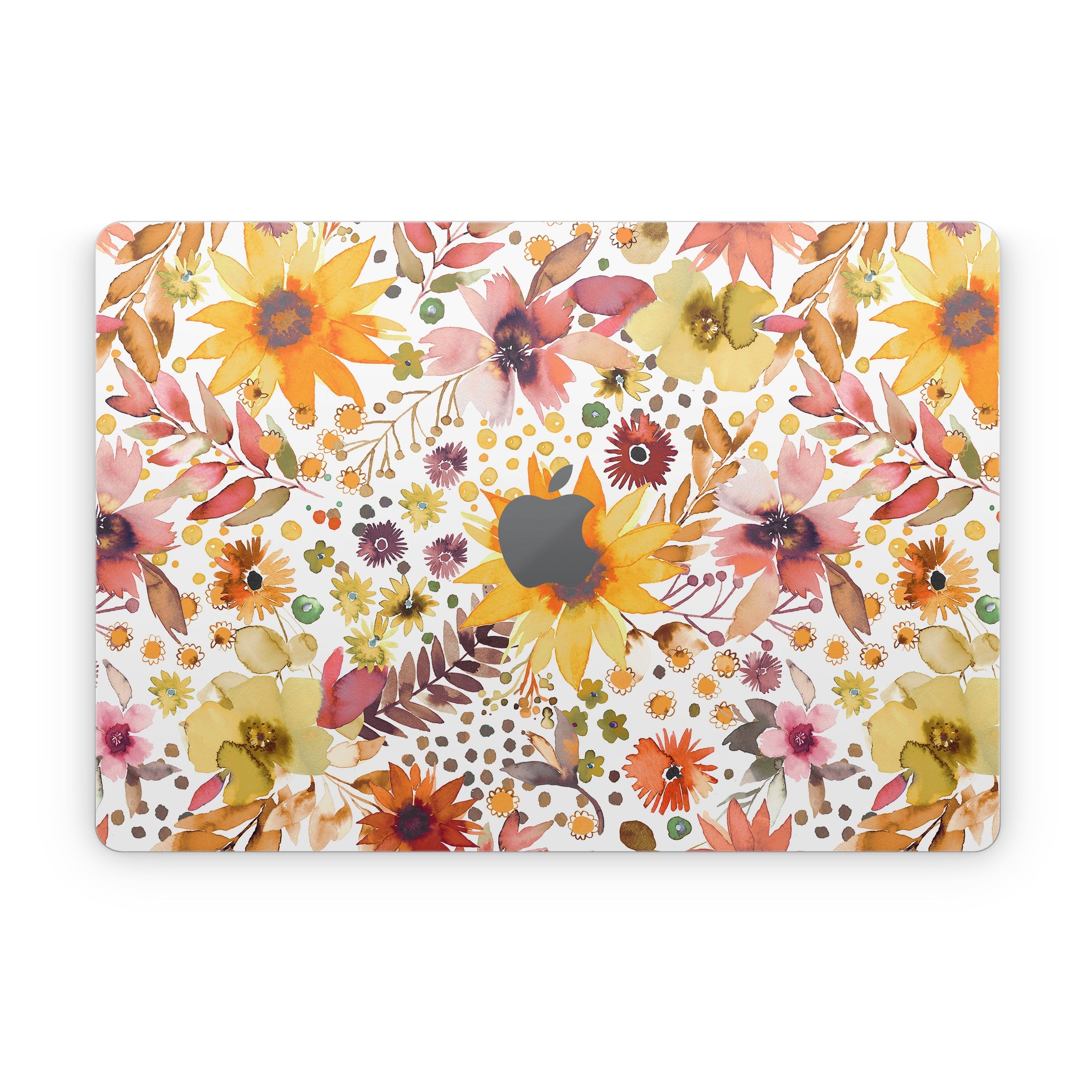 Summer Watercolor Sunflowers - Apple MacBook Skin