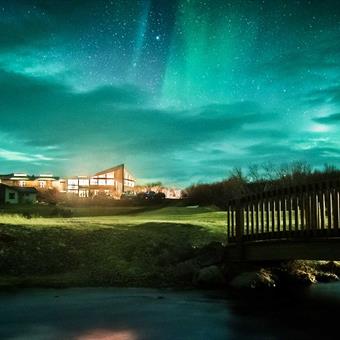 Northern lights at Hotel Húsafell - ©Hotel Húsafell