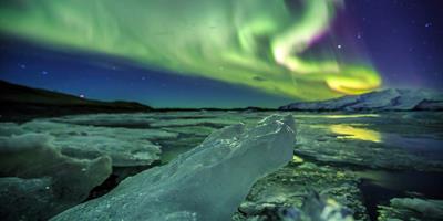 Northern lights over Jokulsarlón?400x200;crop