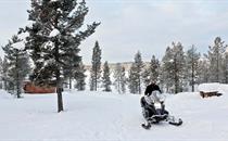 Snowmobiling in Lapland