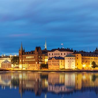 Evening scenery in Stockholm