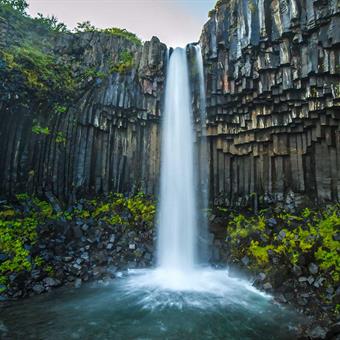 Svartifoss Waterfall in South Iceland