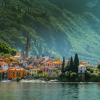 Town of Varenna at Lake Como